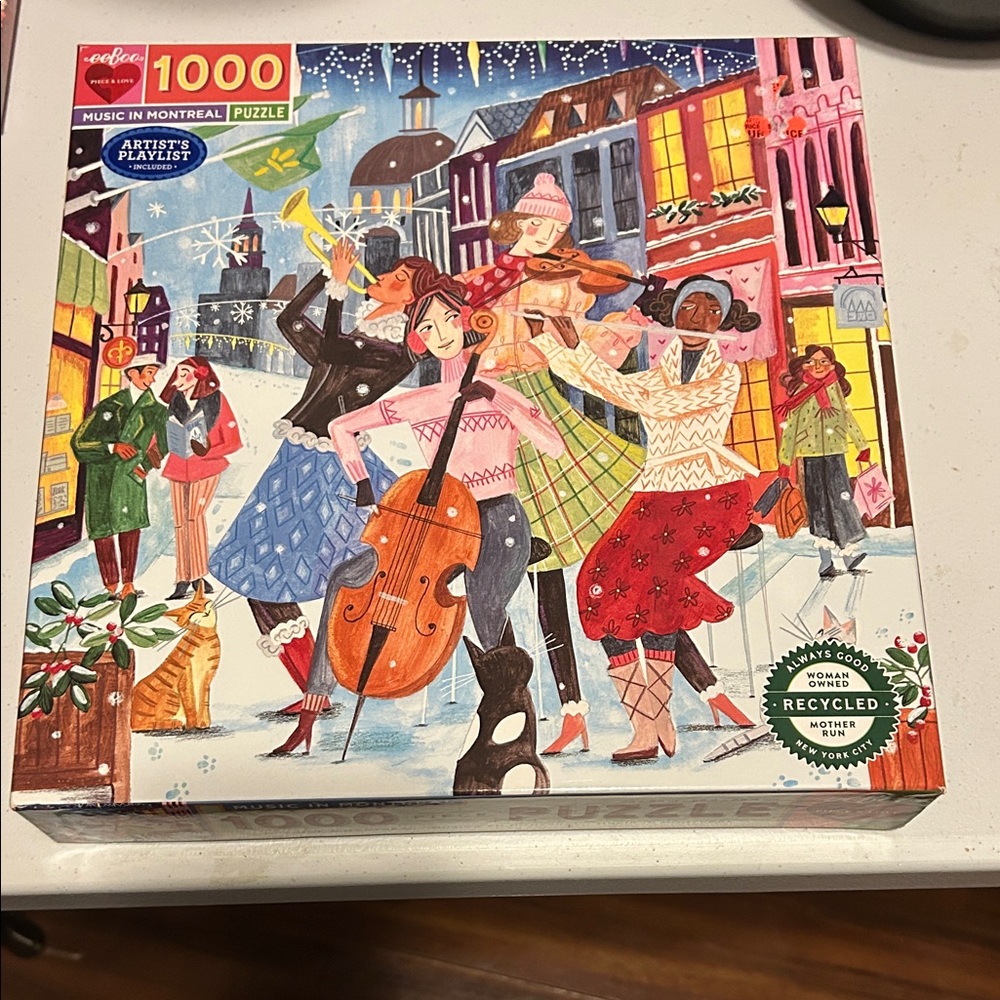 eeBoo Winter Music Puzzle - 1000 Pieces